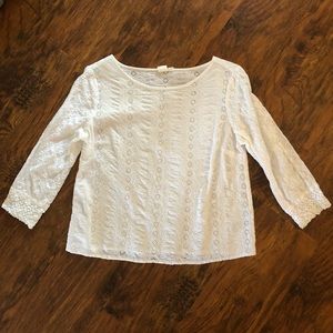 Gap eyelet blouse- small